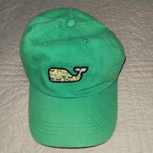Vineyard Vines Baseball Cap Green w/ Yellow Whale